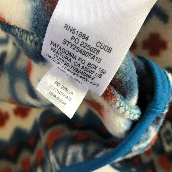 Patagonia Synchilla Snap T Fleece Pullover Cliff Underwater Blue Men's Size M - Picture 7 of 12